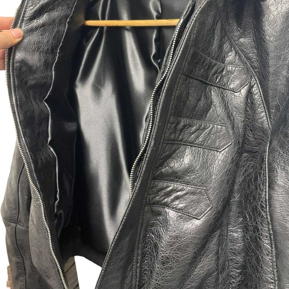 Designer Rexyeewang leather blouson jacket - image 5
