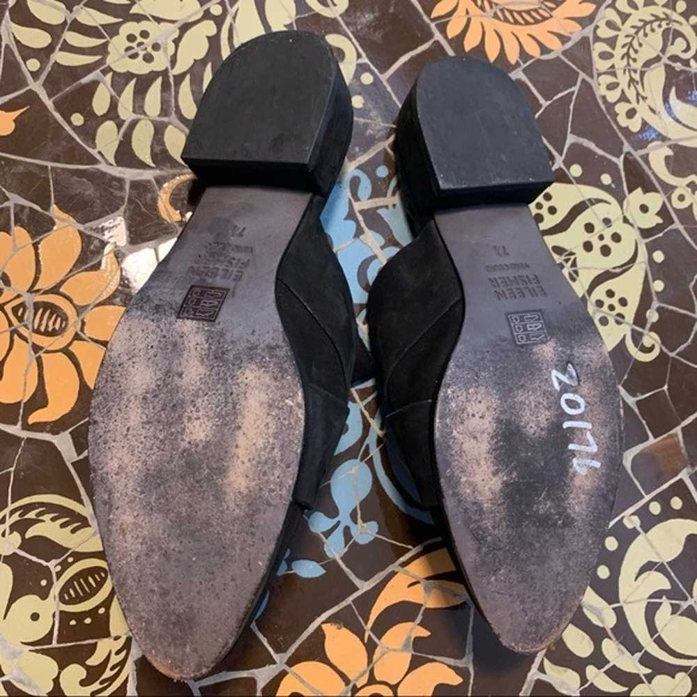 EILEEN FISHER Suede Mule Flats Sz:7.5 - image 3