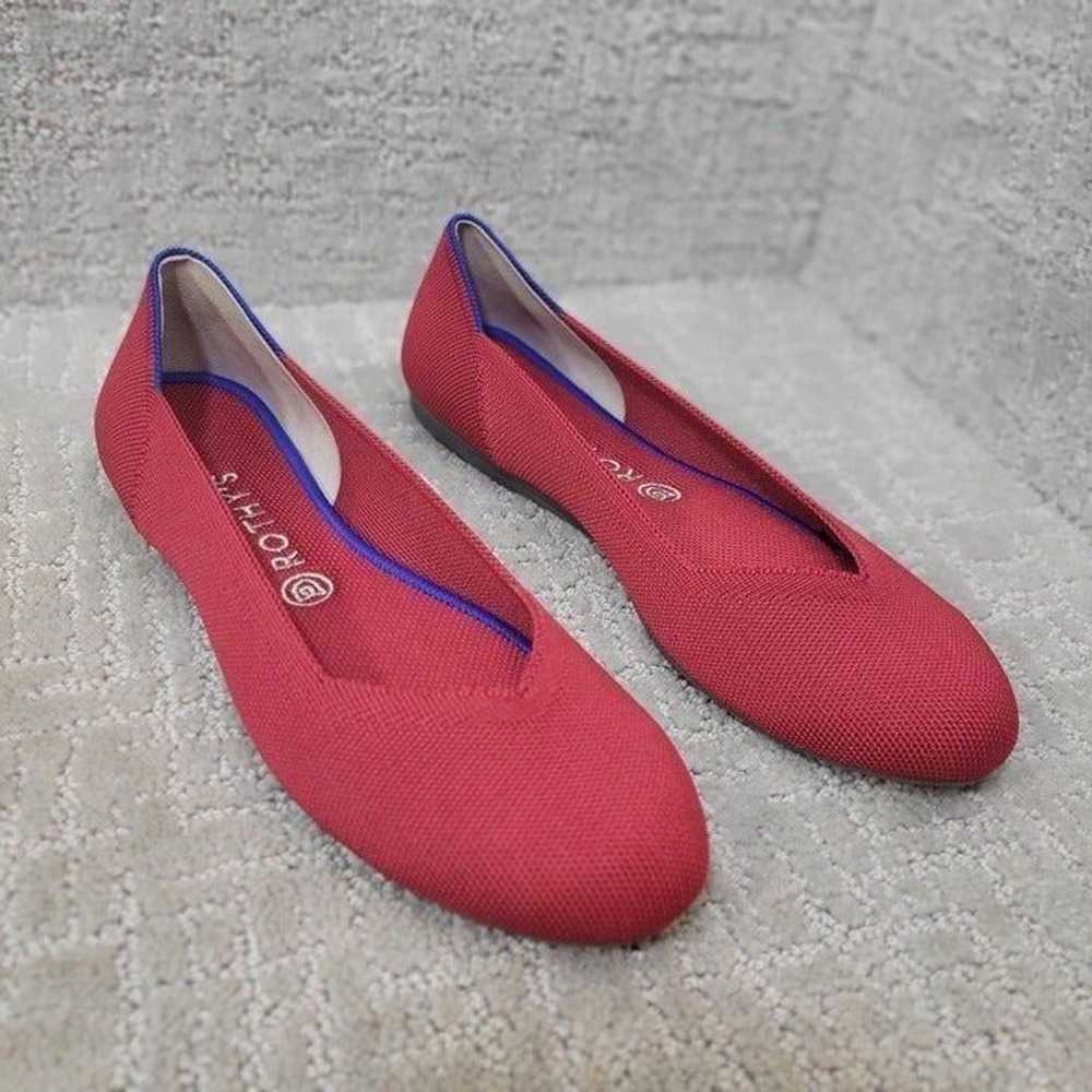 Rothys The Flat Women's Size 10 US Scooter Red Ro… - image 5