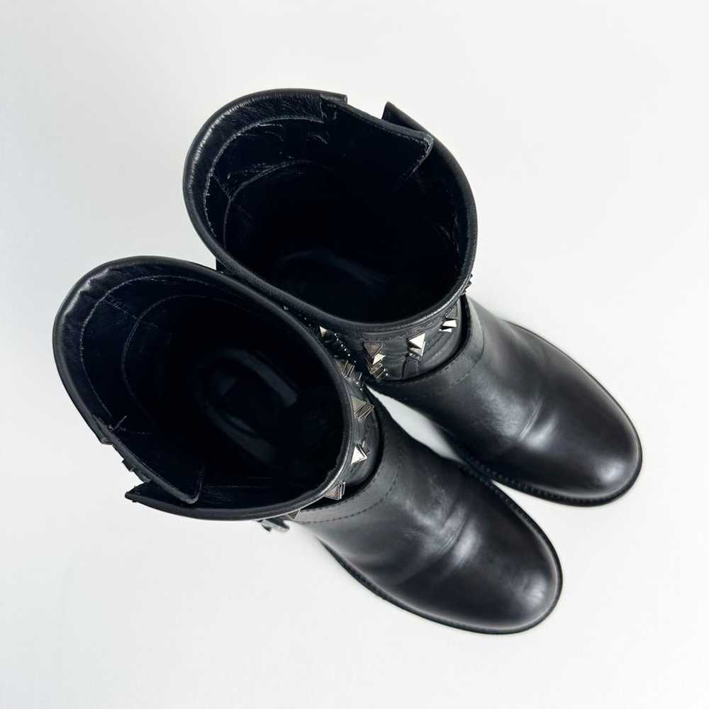 Valentino Garavani Rockstud leather biker boots - image 3