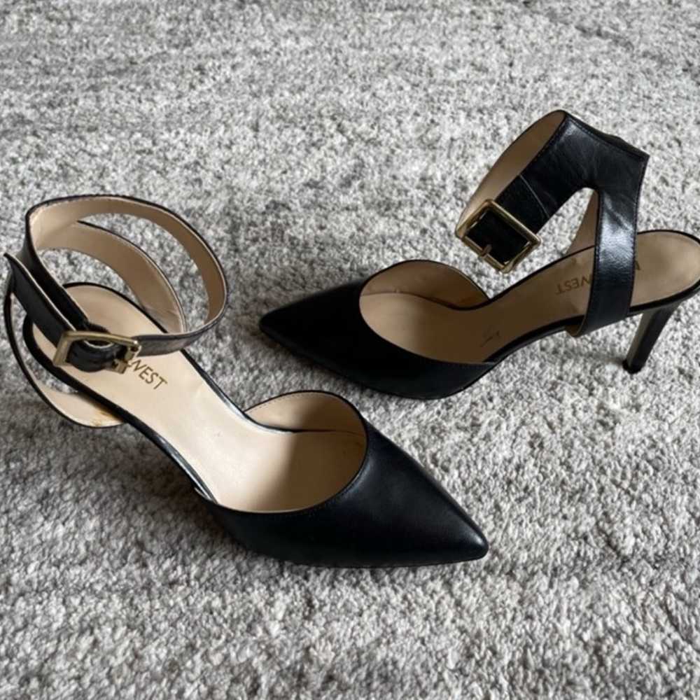 Nine West Black Heels with Ankle Straps - image 2