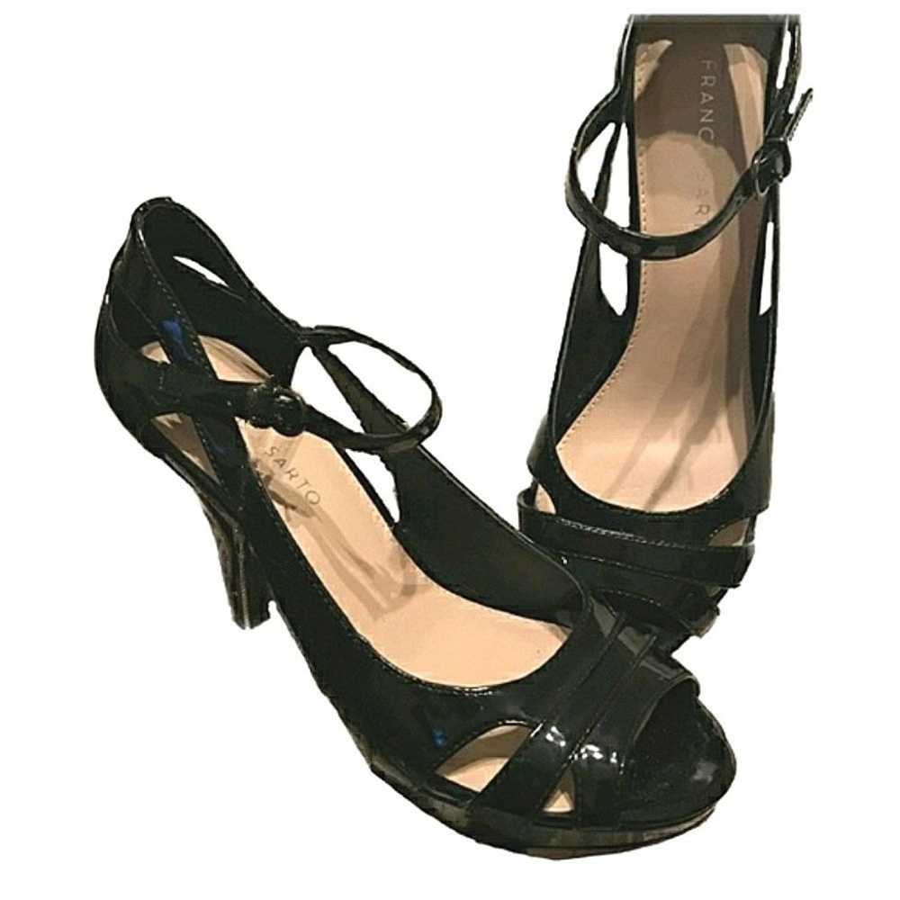 Franco Sarto Black Patent Leather Pumps 7 - image 3