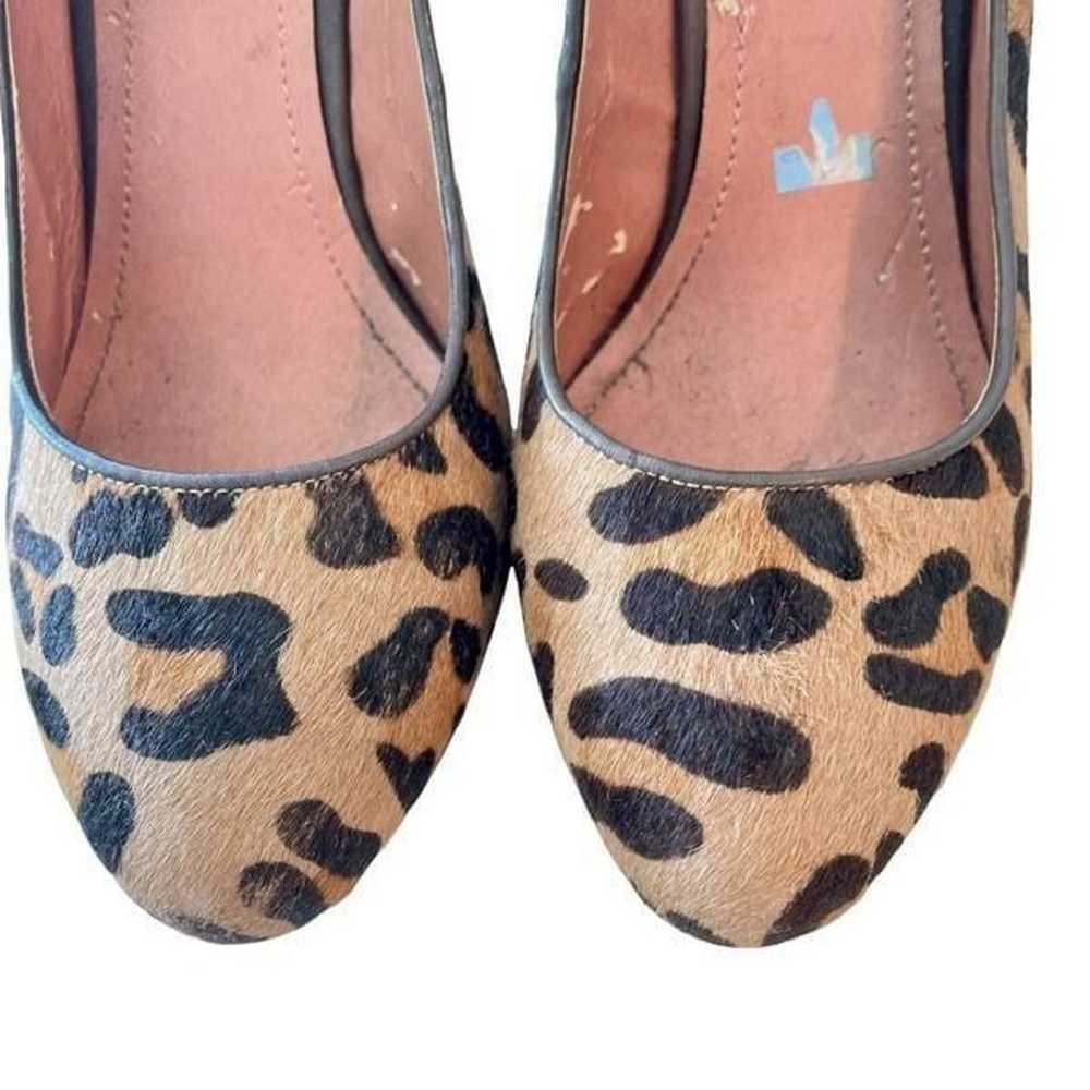 Vince Camuto Womens Tan Brown Leopard Print Calf … - image 3