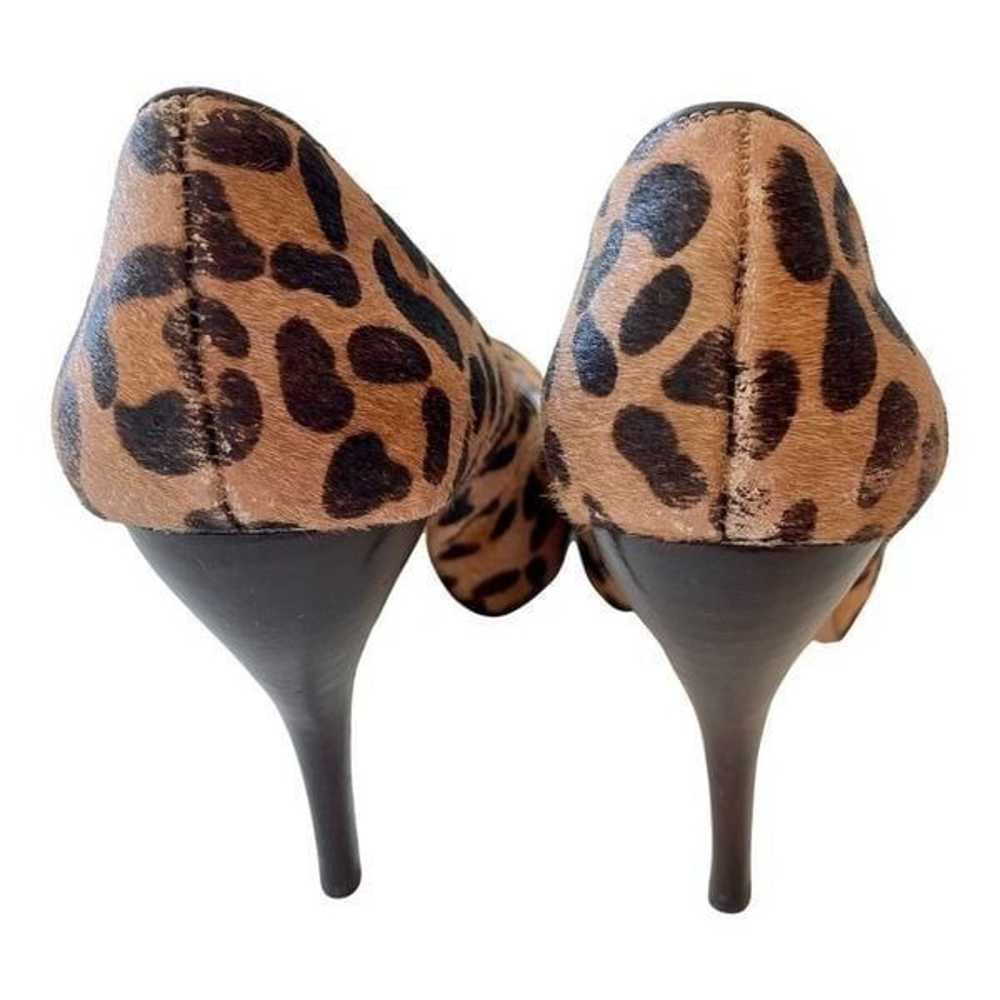 Vince Camuto Womens Tan Brown Leopard Print Calf … - image 7
