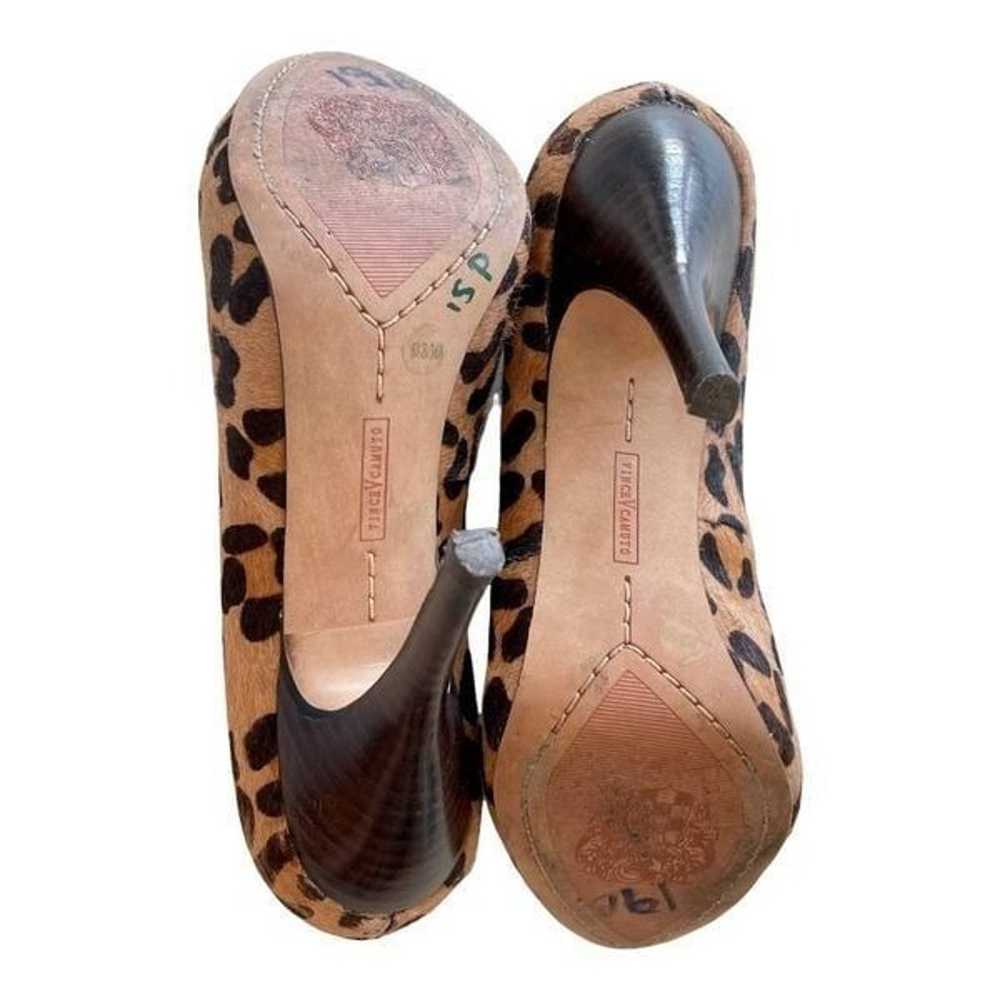 Vince Camuto Womens Tan Brown Leopard Print Calf … - image 8