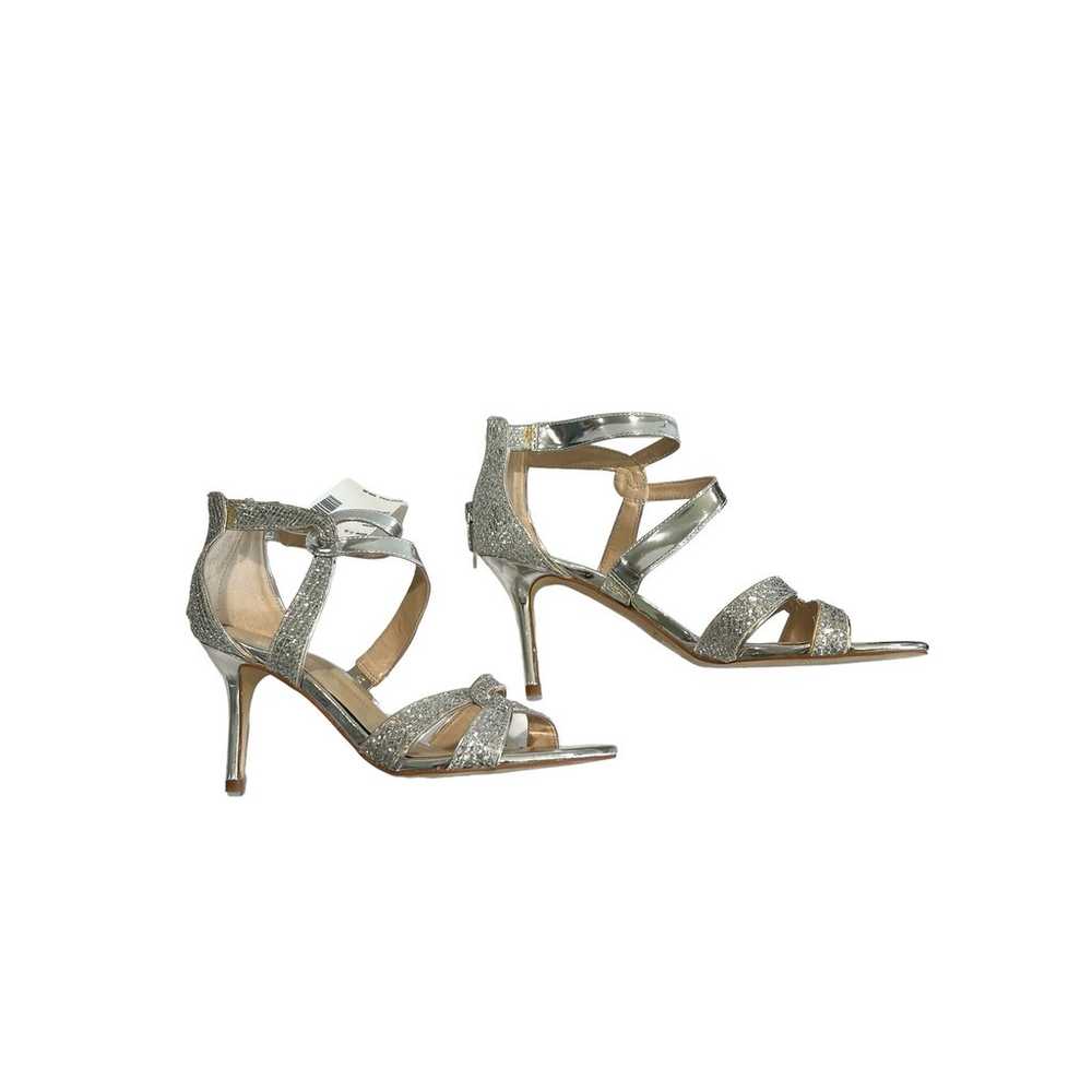 Marc Fisher Metallic Silver Heels Women's Size 8 … - image 3