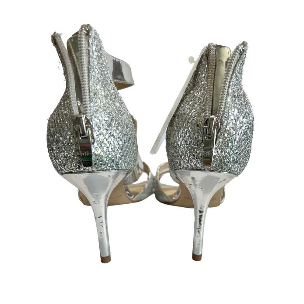 Marc Fisher Metallic Silver Heels Women's Size 8 … - image 7
