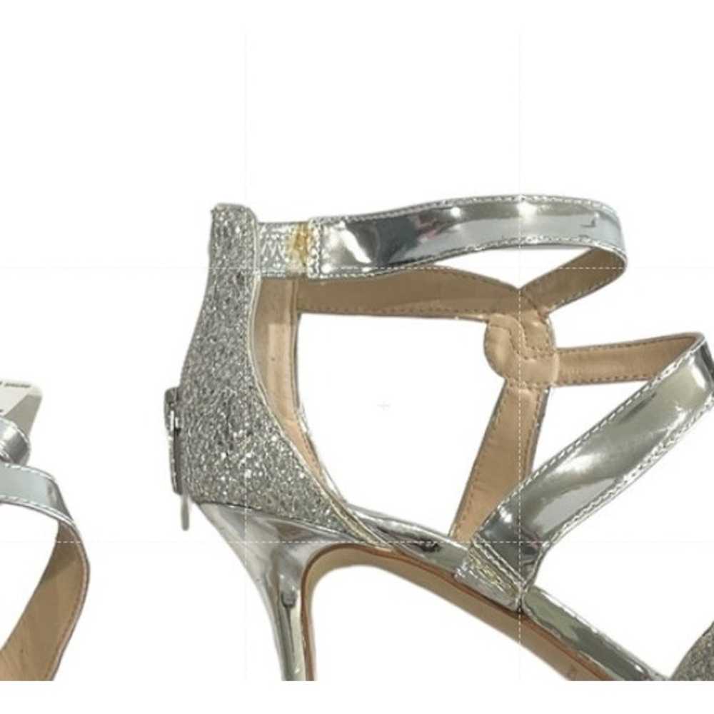 Marc Fisher Metallic Silver Heels Women's Size 8 … - image 8