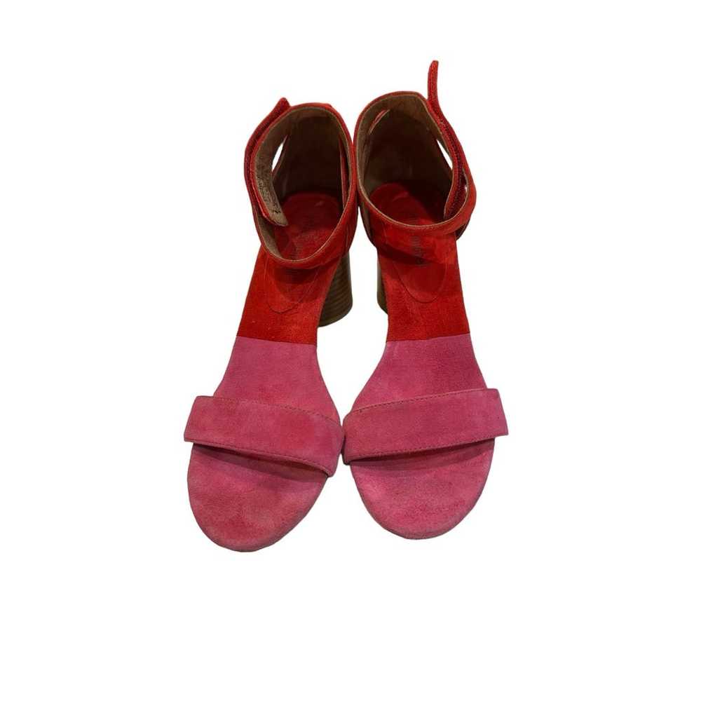 Jeffrey Campbell Red/Pink Suede Purdy Heels Women… - image 2