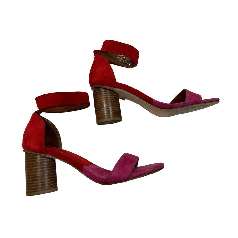 Jeffrey Campbell Red/Pink Suede Purdy Heels Women… - image 3