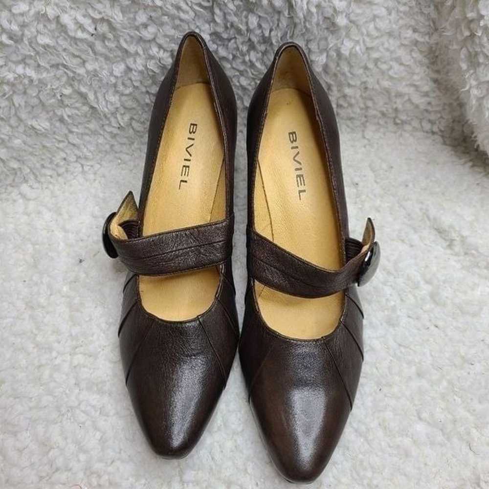 Biviel Pointed Toe Mary Jane Pumps size 38.5 - image 2