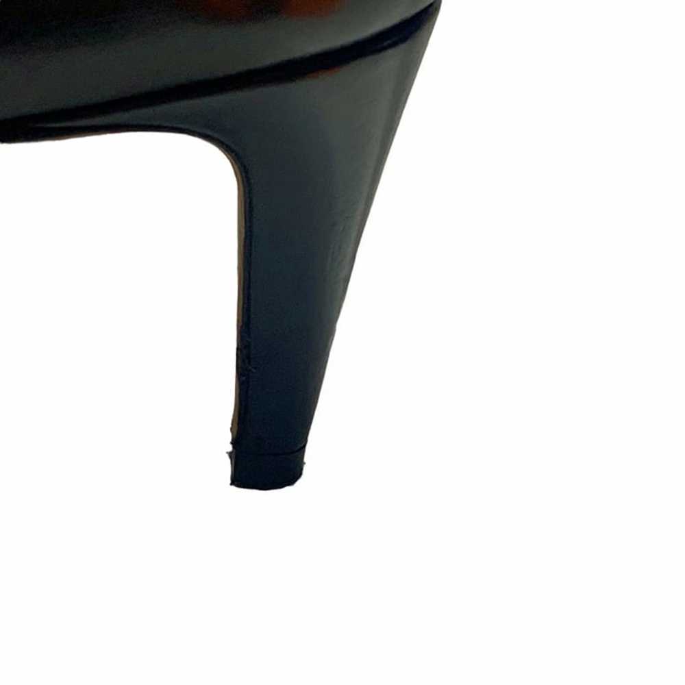 VINCE Aurelian Black Embossed Leather Pointy Toe … - image 5