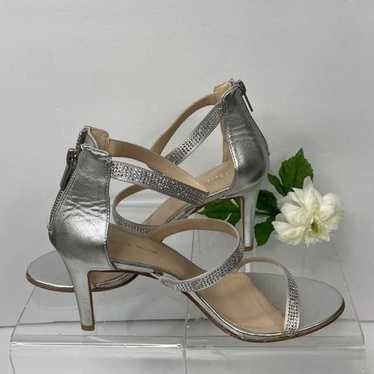 Pelle Moda Dalia 2 Silver Ankle Strap Embellished… - image 1