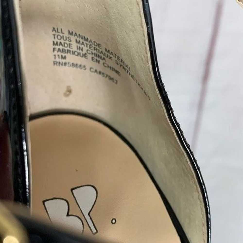 BP. Women’s 11 Black Patent Leather Pump Heels St… - image 9