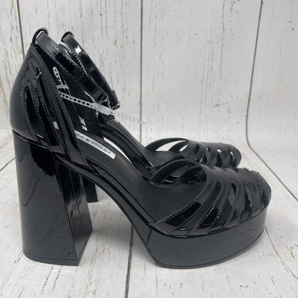 Chelsea & Violet Sandals Size 8.5 Black Arianna P… - image 4