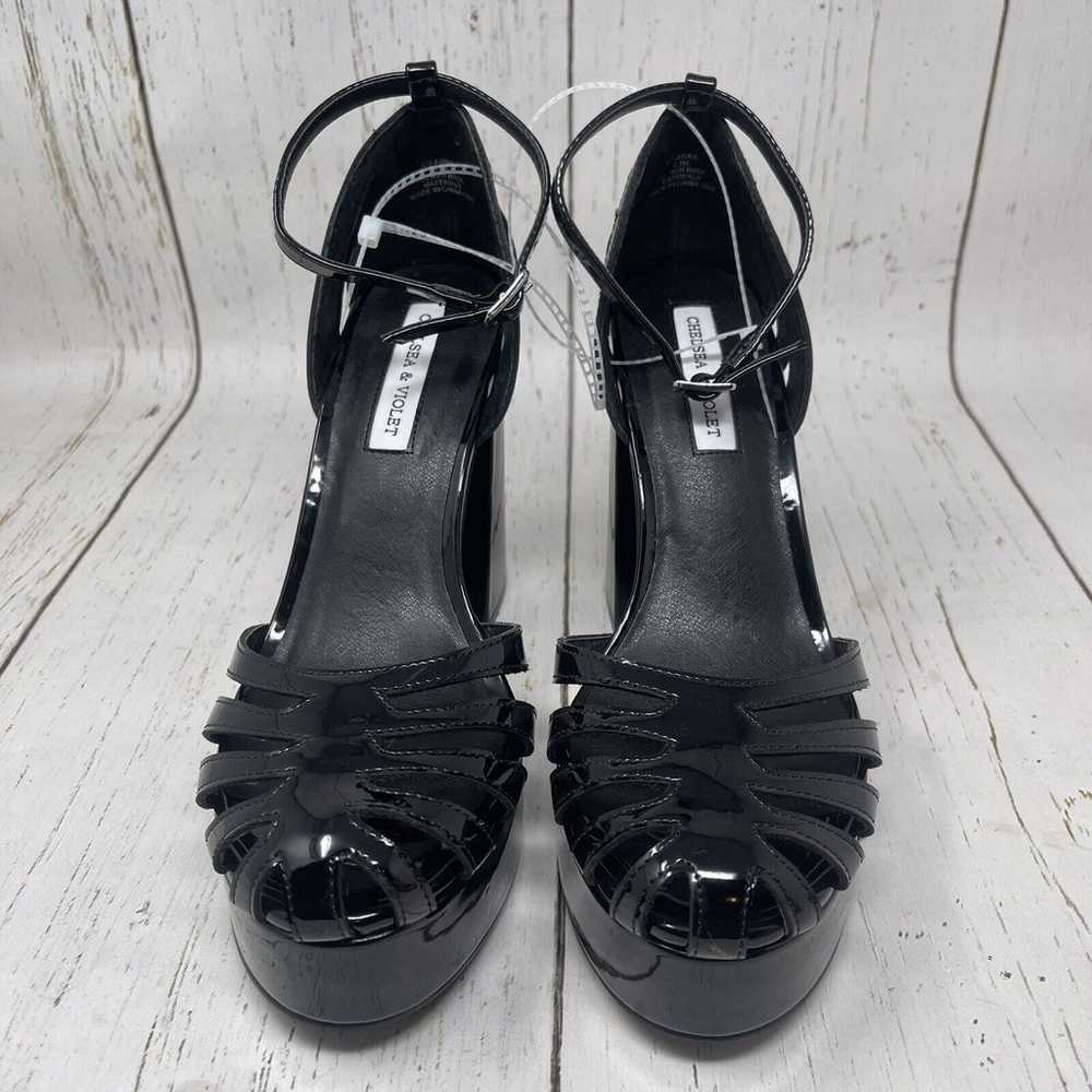 Chelsea & Violet Sandals Size 8.5 Black Arianna P… - image 6