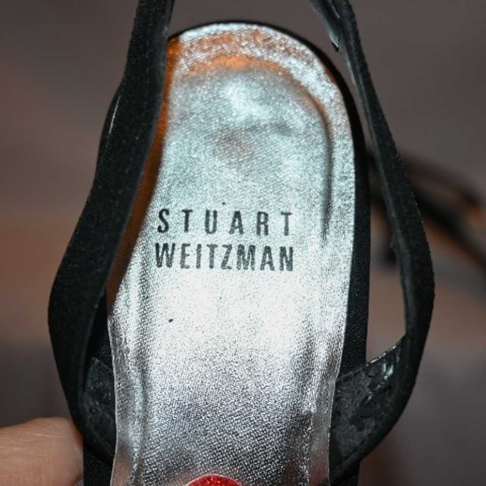 Stuart Weitzman Lacy Slingback Pumps size 7.5 wit… - image 5