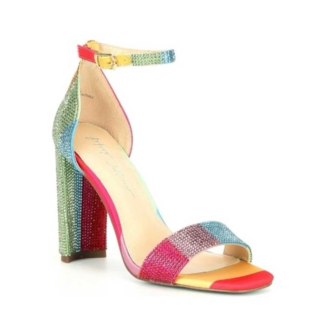 BETSEY JOHNSON SABRINA RAINBOW HEELS SZ 7 new - image 2