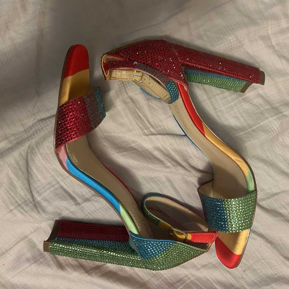 BETSEY JOHNSON SABRINA RAINBOW HEELS SZ 7 new - image 5