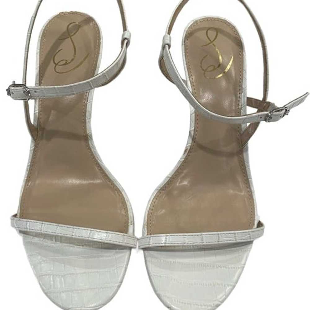 Sam Edleman White Heel/ Sandal Size 8 - image 5