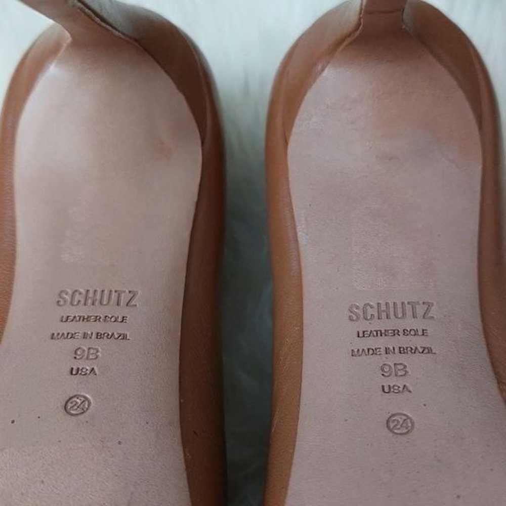 Schutz Women's Lou Heels Size 9 Caramel Brown - image 11