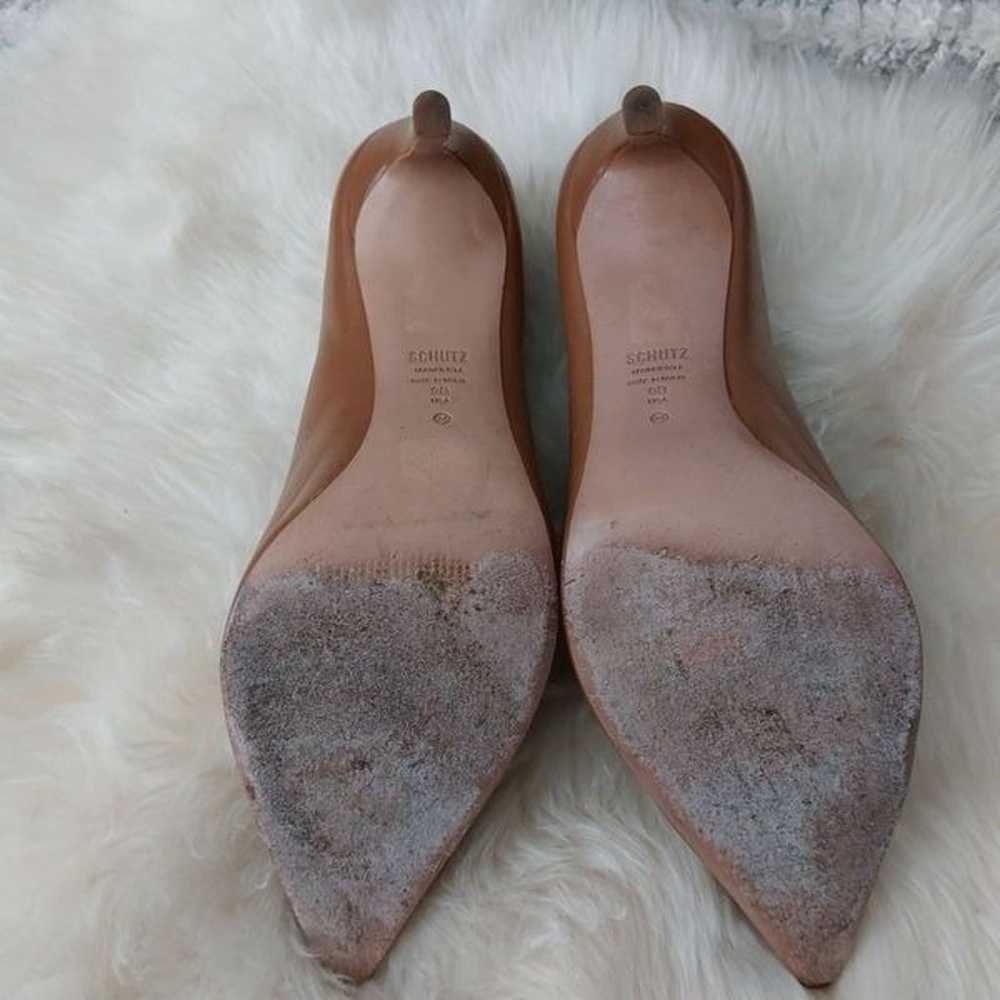 Schutz Women's Lou Heels Size 9 Caramel Brown - image 12