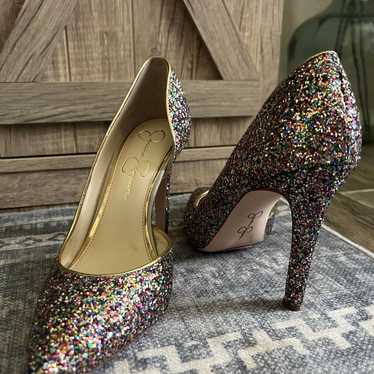 Jessica Simpson Glitter Pumps Gem