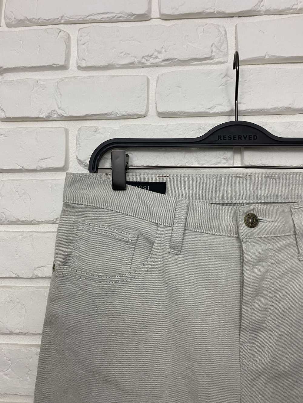 Gucci × Vintage Men's Gucci Denim Pants Jeans Gra… - image 4