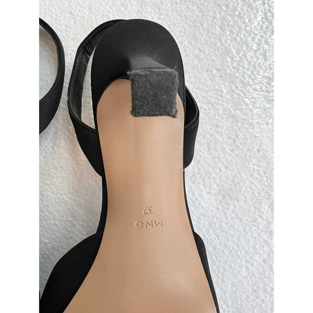 MNG Mango Slingback Stiletto Jeweled Heel Black S… - image 11