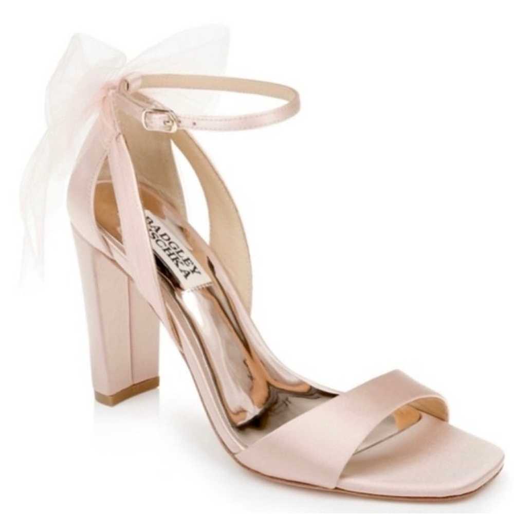 Badgley Mischka Kim Ankle Strap Heels bridal soft… - image 11