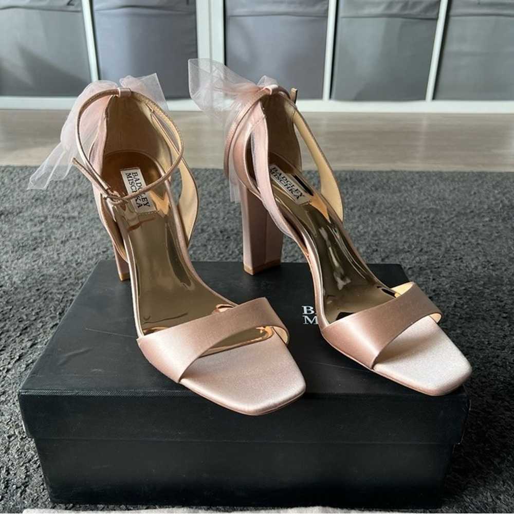 Badgley Mischka Kim Ankle Strap Heels bridal soft… - image 3