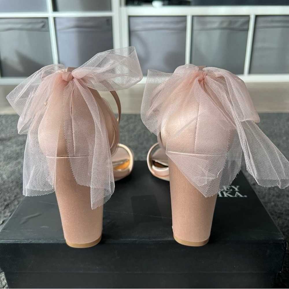 Badgley Mischka Kim Ankle Strap Heels bridal soft… - image 9