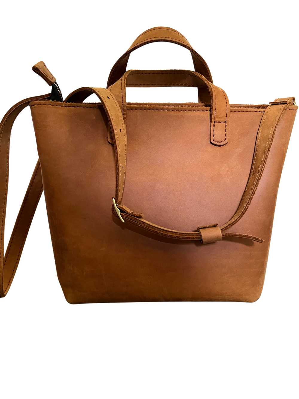 Portland Leather Mini Crossbody Tote - image 2