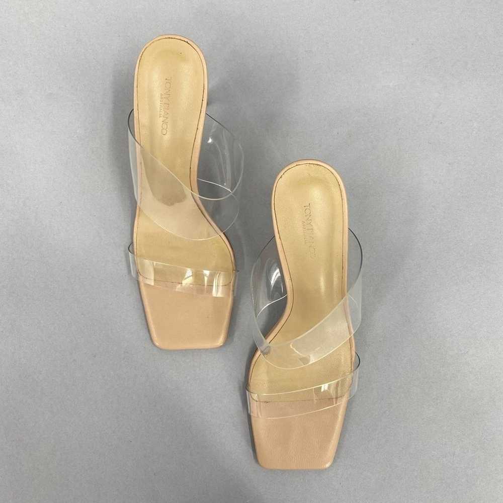 Tony Bianco Chicago Sandals Clear Vinylite & Tan … - image 4