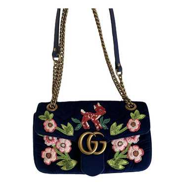Gucci GG Marmont Flap velvet crossbody bag