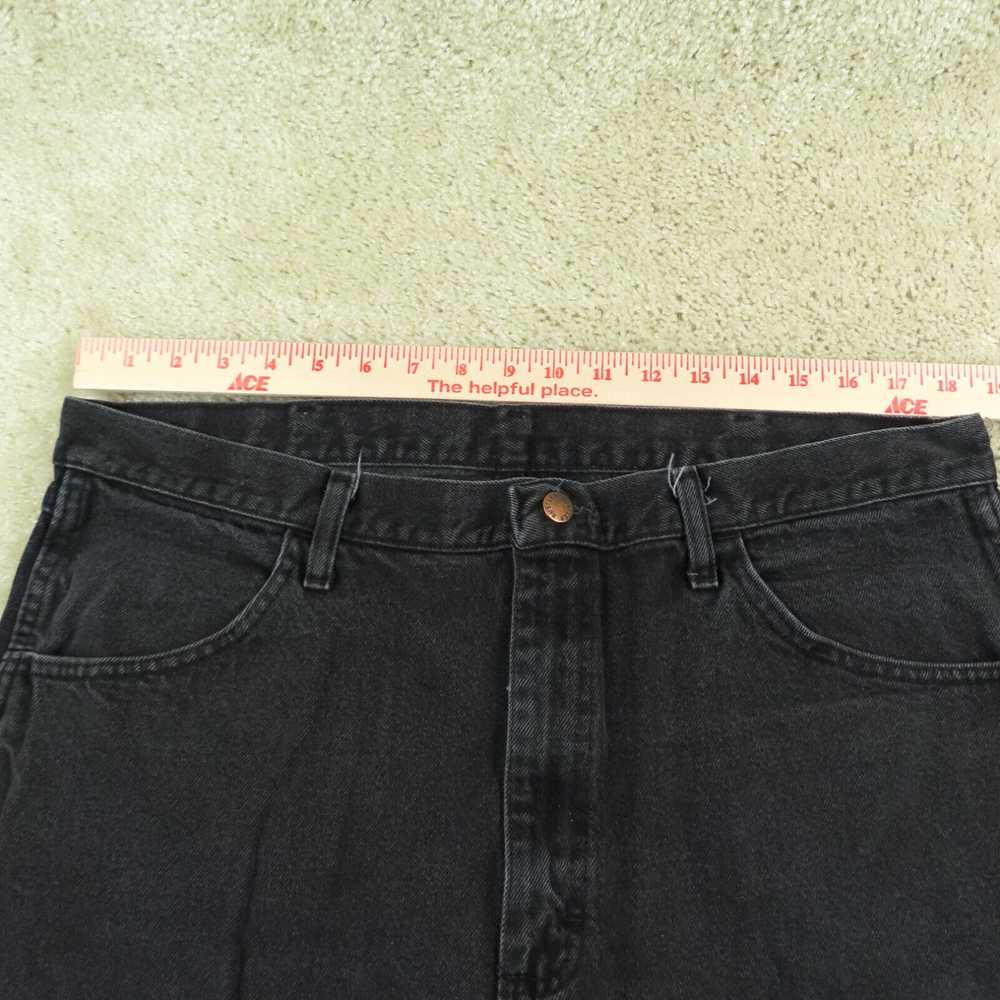 Vintage Rustler Jeans Adult Size 38x30 Black Regu… - image 2