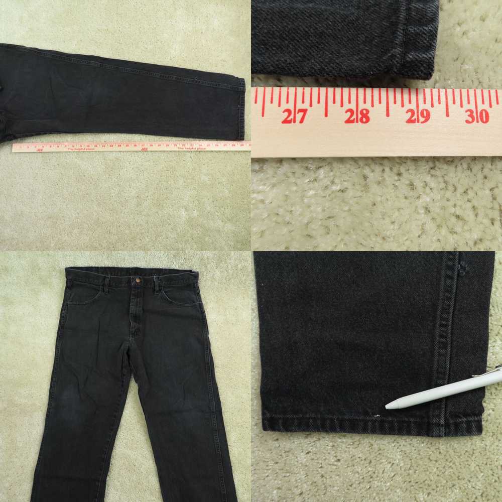 Vintage Rustler Jeans Adult Size 38x30 Black Regu… - image 4