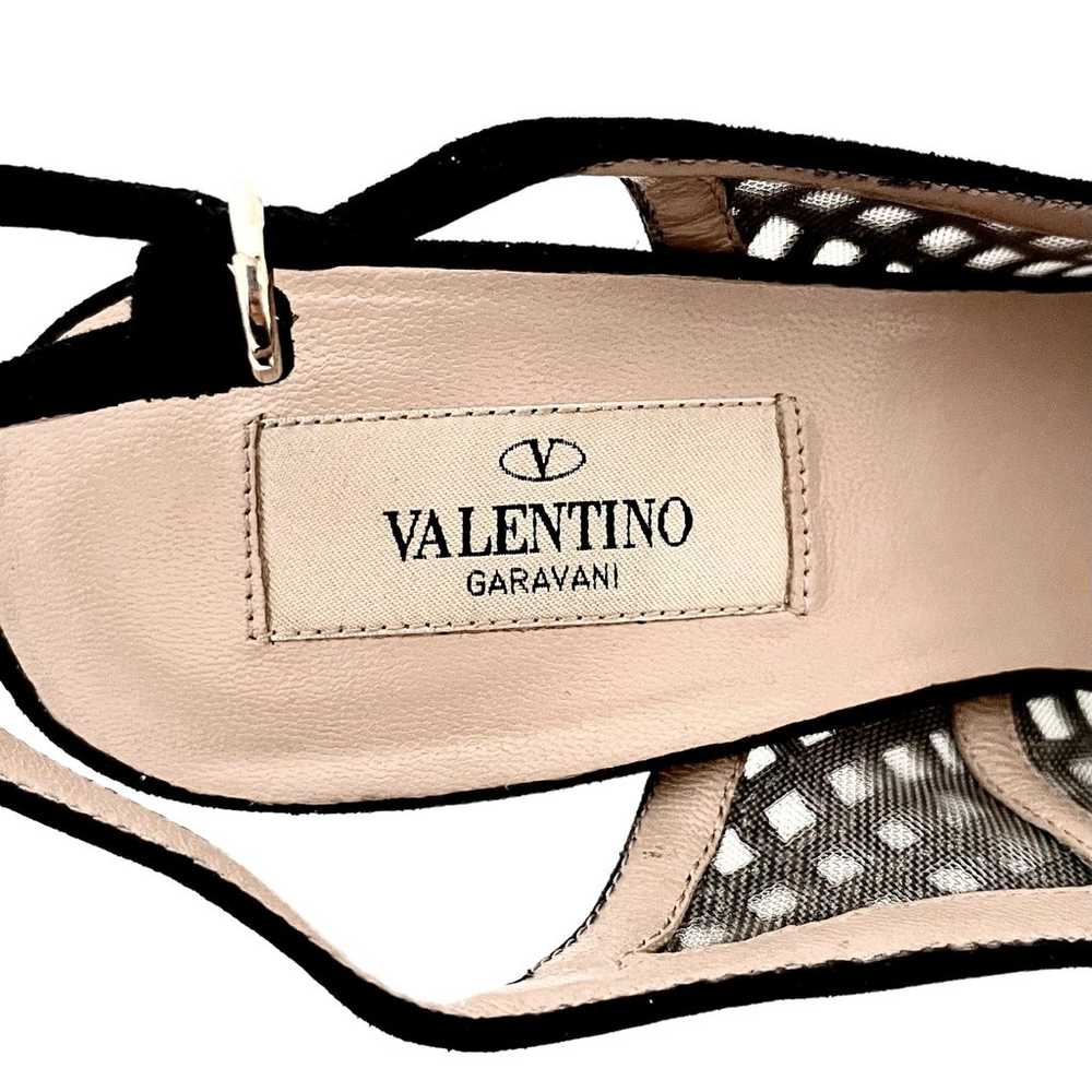 Valentino Garavani Lattice Crystal Studded Slingb… - image 5