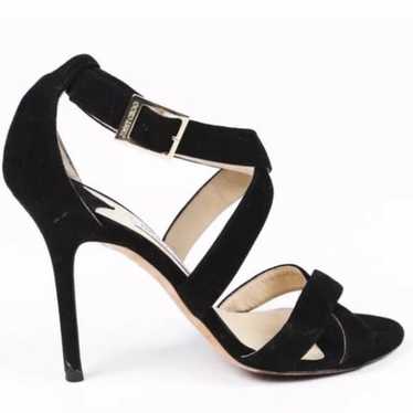 Jimmy Choo NWOB Black suede heels SZ 5 - image 1