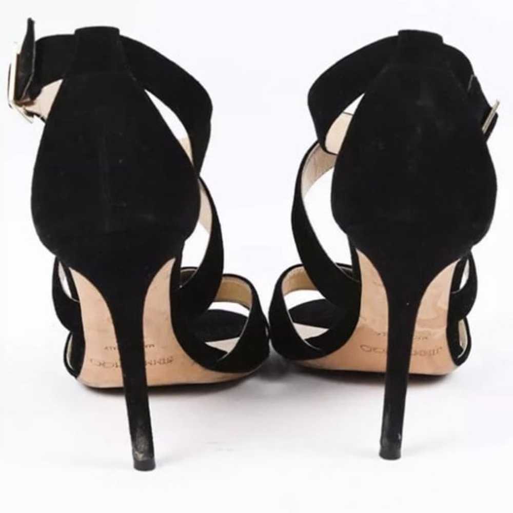 Jimmy Choo NWOB Black suede heels SZ 5 - image 3