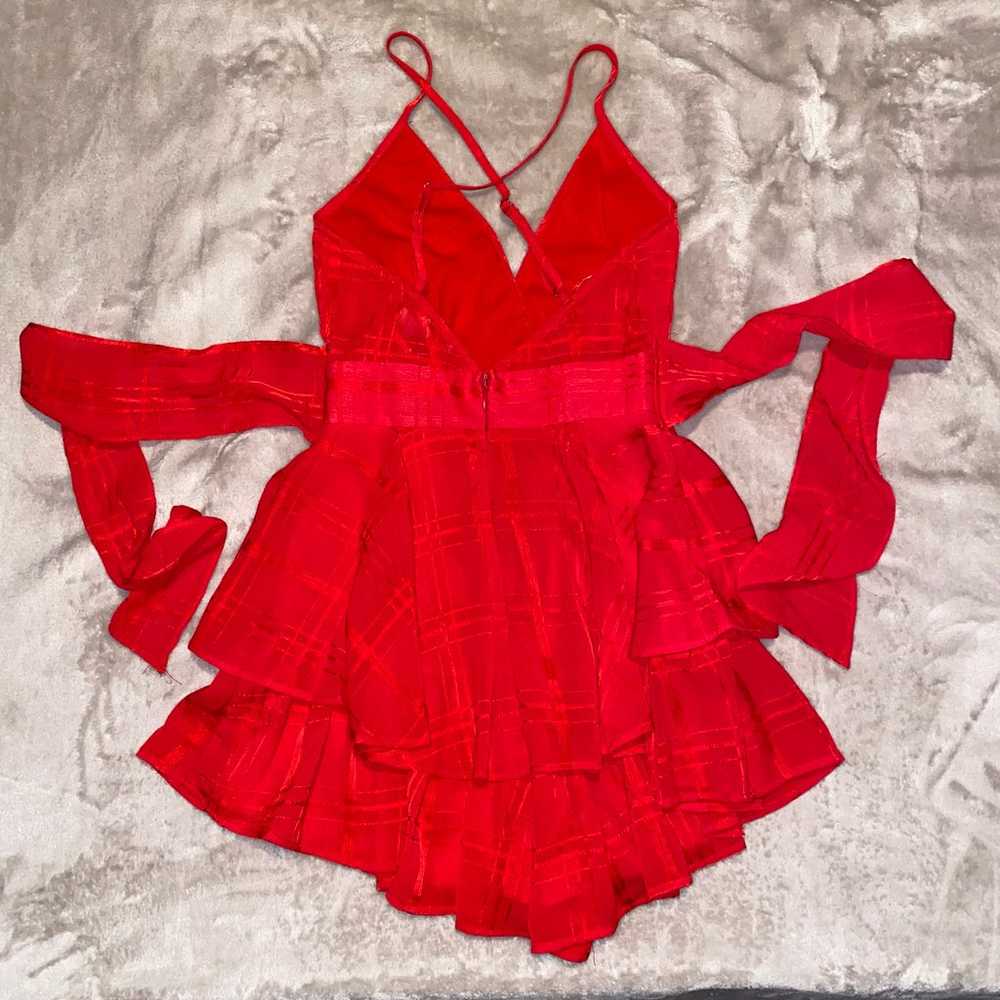 princess polly red romper - image 2