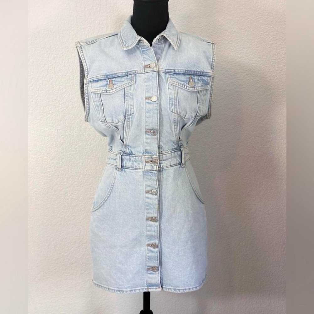 Zara Light Blue Denim Dress. Size XS - image 1