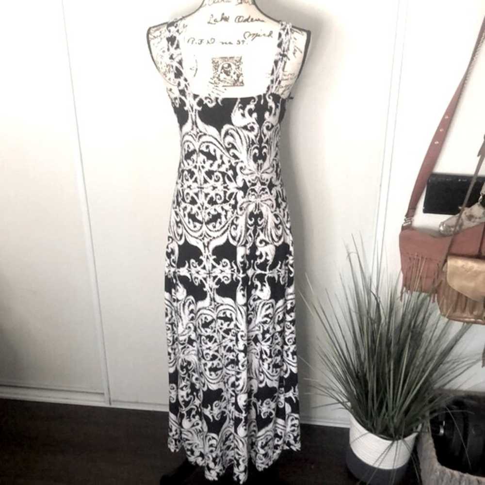 Black & White Maxi Dress size Small - image 3