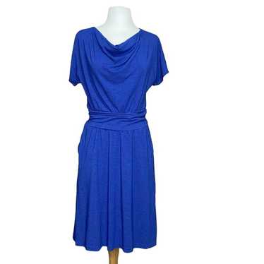 Betabrand Canopy Dress Blue Size Medium