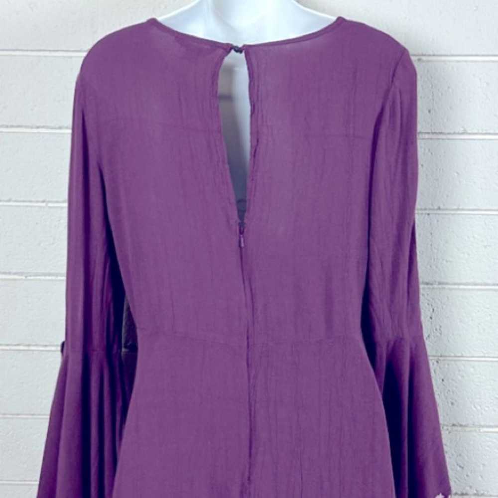 American Eagle Purple Bell Sleeve Dress M - image 6