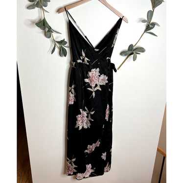 Urban Outfitters Black Floral Tank Dress - image 1