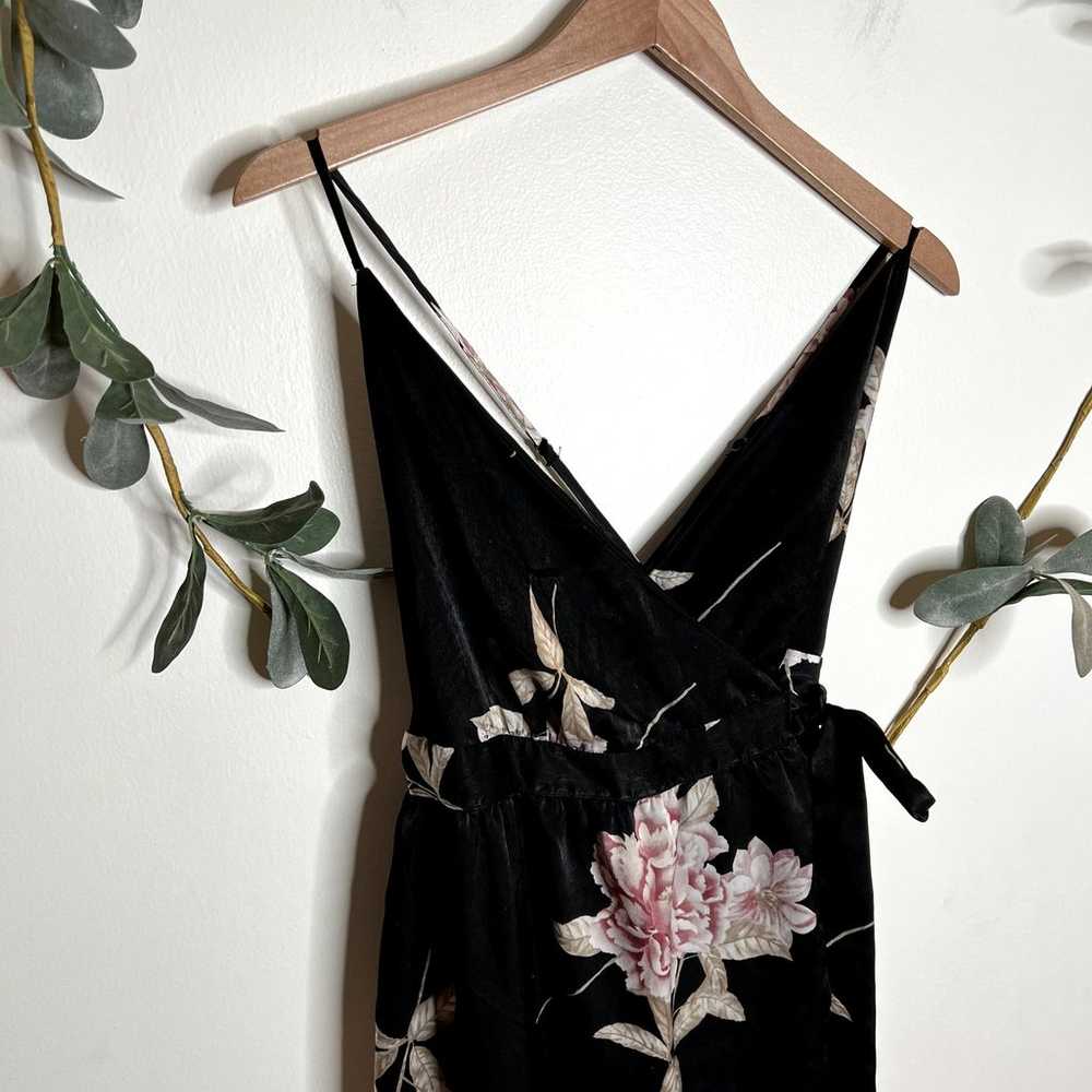 Urban Outfitters Black Floral Tank Dress - image 2