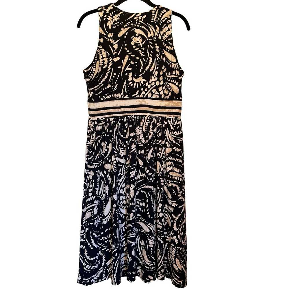 Evan Picone Sleeveless Batik Fit and Flare dress - image 2
