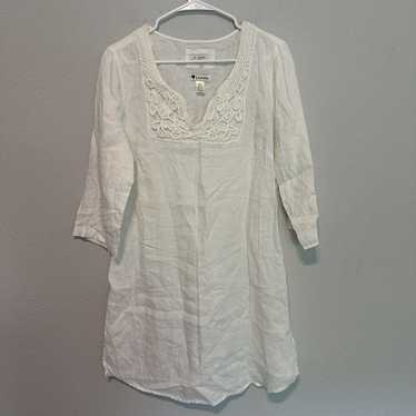 Malvin I Love Linen Tunic Dress Womens Size XL Wh… - image 1