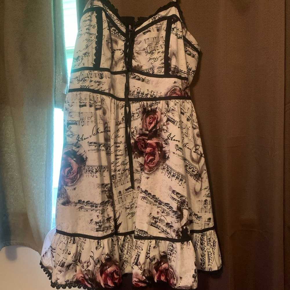 3x hot topic roses and musics note dress - image 2